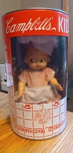 Campbell's Soup Kid Junior Series Girl Chef Doll Piggy Bank Can 1998 Horsman - Imagen 1 de 9