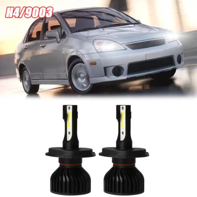 For Suzuki Aerio 2002 2003-2007 2X 6000K LED Headlight High Low Beam Bulbs Kits - Image 1 of 4