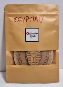 CREATIVE ESCAPE ROOMS MINI EGYPTIAN PHARAOH’S CIPHER 4.4” ESCAPE ROOM PROP NEW - Picture 1 of 5