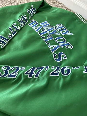 By Way of Dallas BWOD Dallas Mavericks Satin Jacket XXL 2019 Mavs MFFL Cover