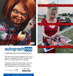 Jennifer Tilly signed "CHUCKY" 8x10 Photo PROOF m TV Series Tiffany ACOA COA - Picture 1 of 5