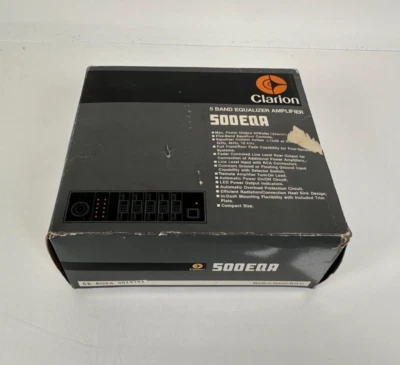 (NEW) Vintage Clarion 500EQA 5-Band Graphic Equalizer Car Stereo Amplifier - Image 1 of 4