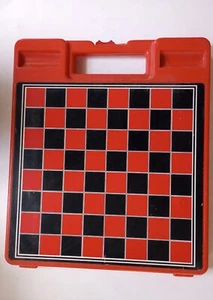 Pressman Chinese Checkers Regular Checkers Red Carrying Case Vintage - Picture 1 of 13