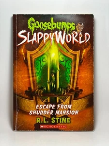 1st Print #5 Escape from Shudder Mansion Goosebumps SlappyWorld R.L. Stine Book - Picture 1 of 20
