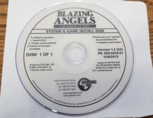BLAZING ANGELS GLOBAL VR SYSTEM @ GAME INSTALL DISCO RECUPERACIÓN DVD USADO FUNCIONANDO - Imagen 1 de 2