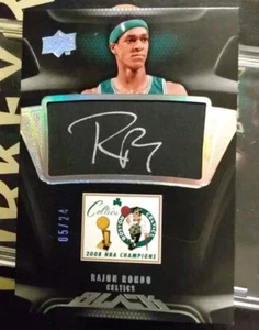 2009 UD Black Championship Rajon Rondo 2008 champion logo /24 C-RR ssp - Picture 1 of 7