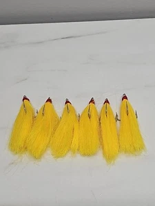 6 Dressed Treble Hooks size 2/0,with rooster hackle flashing. Length 3.5cm - Picture 1 of 3