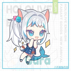 Hololive Vtuber Gawr Gura Double-sided Acrylic Keychain Charm Volume.11 - Picture 1 of 2