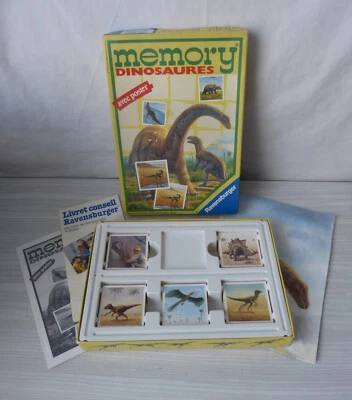 #Jeux de société - Vintage# 1992 Ravensburger - Memory Dinosaures (Complet) - Photo 1/4
