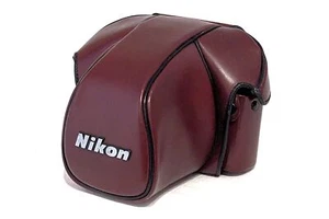 [COMO NUEVO] Nikon CF-22 + CF-23D Funda de cuero para cámara F3 F3HP F3T F3P de JAPÓN - Imagen 1 de 13