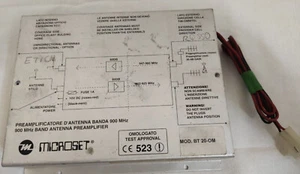 Microset 900 MHz Preamplificatore Ponte Radio bt20 om non testato, potrebbe funz - Foto 1 di 6