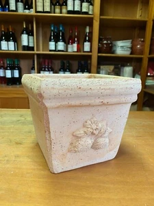 Vaso quadrato DI TERRACOTTA vasetto quadro di coccio per piante da giardino - Foto 1 di 4