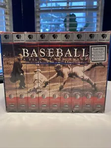 📼NEW! Baseball:A Film by Ken Burns-Nine Inning Boxed Set (VHS 1994~9 Tape Set) - Picture 1 of 8