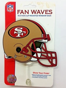 NFL San Francisco 49ers Suction Cup Window Fan Wave, NEW (Package of 6) - Picture 1 of 1