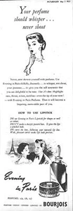 1951 Advert for Bourjois EVENING IN PARIS Perfume (7) Original Ephemera Print Ad - Picture 1 of 1