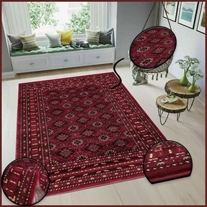 Traditional Area Rug Carpet Non Slip Heavy Duty Vintage Floor Mat Hallway Runner - Picture 1 of 12