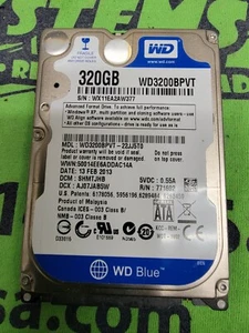 WESTERN DIGITAL BLUE WD3200BPVT 320GB SATA 2.5” LAPTOP HARD DRIVE - Picture 1 of 1