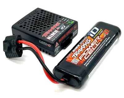 Fits Traxxas 1/16 E-revo 71076-3 - 7.2v Traxxas iD BATTERY nihm & USB-C CHARGER - Image 1 of 3