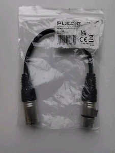 Pulso 0,22 m 3 pines XLR enchufe a 5 pines DMX hembra enchufe adaptador cable - Imagen 1 de 3