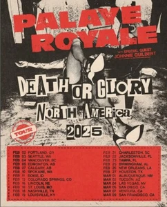 Póster Palaye Royale Death or Glory North America World Tour 2025 póster - Imagen 1 de 8
