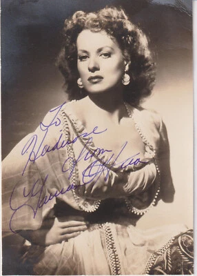 MAUREEN O'HARA Original Autogramm signiertes HGF Foto Top Portrait 50er Jahre - Bild 1 von 2