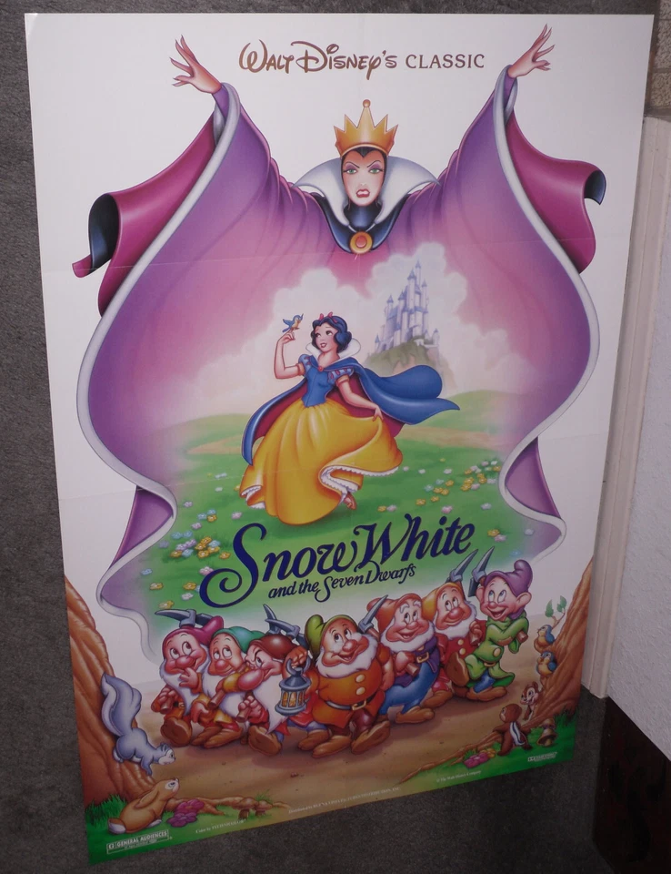 Póster de película Blancanieves y los siete enanos original 1994 doble cara una hoja Foto 1 de 1