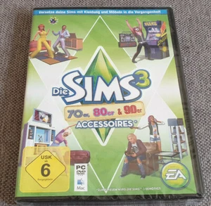 PC Game The Sims 3 70s 80s 90s Stuff Expansion Pack New Euro Versio English Game - Picture 1 of 2