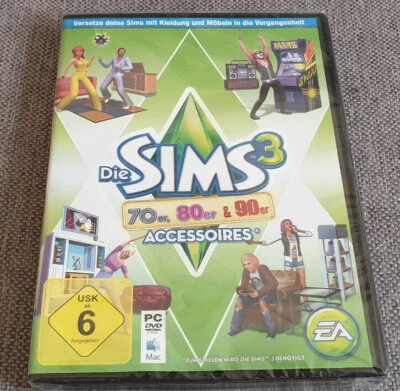 PC Game The Sims 3 70s 80s 90s Stuff Expansion Pack New Euro Versio English Game - Image 1 of 2