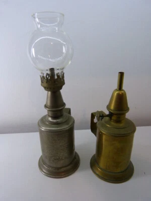 2 Anciennes  lampes pigeon en laiton (ch23) - Photo 1/4