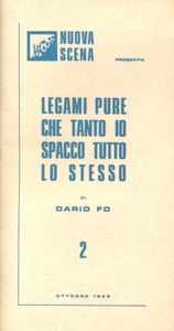 FO DARIO. LEGAMI PURE CHE TANTO IO SPACCO TUTTO LO STESSO. 5 NOVEMBRE 1969 - Foto 1 di 1