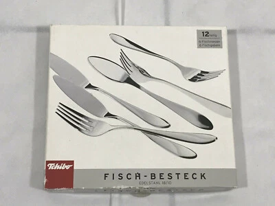 TCHIBO FISCH BESTECK EDELSTAHL 12teilig UNBENUTZT OVP! - Bild 1 von 3