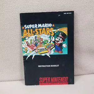 Super Mario All Stars Super Nintendo SNES Instruction Booklet Manual ONLY - Picture 1 of 10