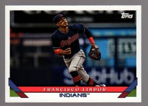 2019 Topps Archives Francisco Lindor Baseball Card Cleveland Indians