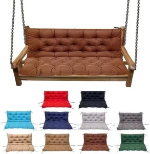Swing Cushion Replacement Outdoor Porch Waterproof Bench Cushion 2-3 Seater Wash - Picture 1 of 8