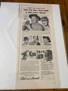 Vintage 1941 Laurel & Hardy Bell & Howell Movie Camera ad - Picture 1 of 1