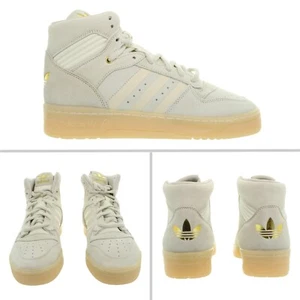 Adidas Men's ORIGINALS RIVALRY HIGH White - Cream Sneakers Size 7.5 - 9 NIB - Picture 1 of 9