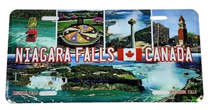NIAGARA FALLS CANADA AMERICA HORSESHOE FALLS Embossed Aluminum Car License Plate - Bild 1 von 4