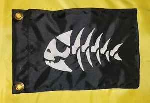 Bandera de seguridad personalizada JOLLY ROGER FISH ATV KAYAK UTV triciclo reclinado velero - Imagen 1 de 6