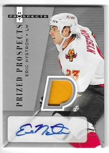 05-06 HOT PROSPECTS ERIC NYSTROM PRIZED PROSPECTS AUTO PATCH RC #225 FLAMES /349 - Picture 1 of 2