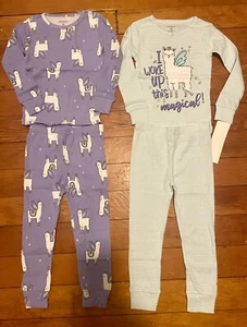Pijama mágico unicornio de algodón Carter's Llama Wake Up conjunto para dormir niñas 3T NUEVO CON ETIQUETAS - Imagen 1 de 1