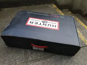 BNIB Boxed Rare Black Gates Hunter Rubber Waders Gummistiefel Shorefisher UK 8 - Picture 1 of 13