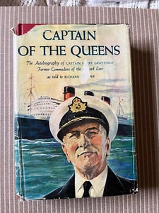 Captain of The Queens Autobiography Harry Grattidge 1st ED 1956 HC DJ Cunard - Bild 1 von 13