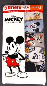 Boys' Mickey Mouse Briefs multicolor - Size 6 [ Pack of 5 ] - Picture 1 of 3