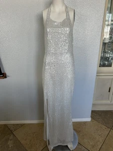 Women Long Party Dress Sexy Backless Sequin Dress Size M - Picture 1 of 5
