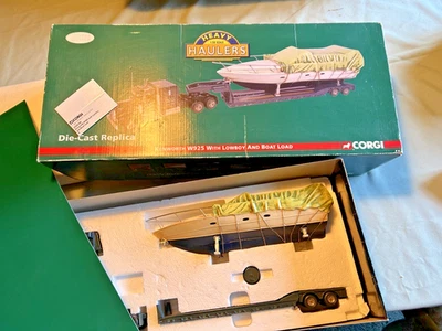 Corgi heavy haulers Kenworth W925 with Lowboy And Boat Load us55709 - Image 1 of 4