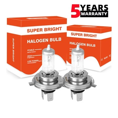 Faro halógeno H4 bombillas altas/bajas 3400 k blanco para Land Rover Discovery 1994-2002 Foto 1 de 4