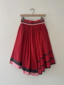 VTG Giorgio Sant’Angelo Cotton Asymmetrical Hem Sculptural Statement Skirt 25/26 - Picture 1 of 24