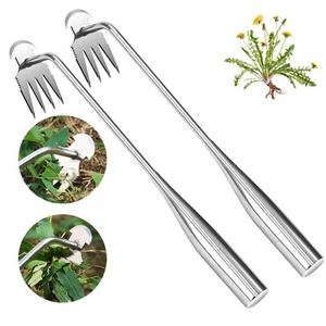 2 Pack Weed Rake Puller Gardening Weed Garden Hand Weed Puller Tool, Yard Wee... - Picture 1 of 7