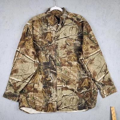 Vintage Team Realtree Shirt Mens XL Camo Hunting Pockets AP Camoflauge Logo Y2k - Image 1 of 4