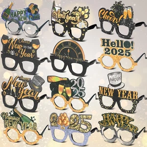 Mega-L 12 Stück Happy New Year Brille, 2026 Neujahrsbrille, Silvester Party S - Bild 1 von 7